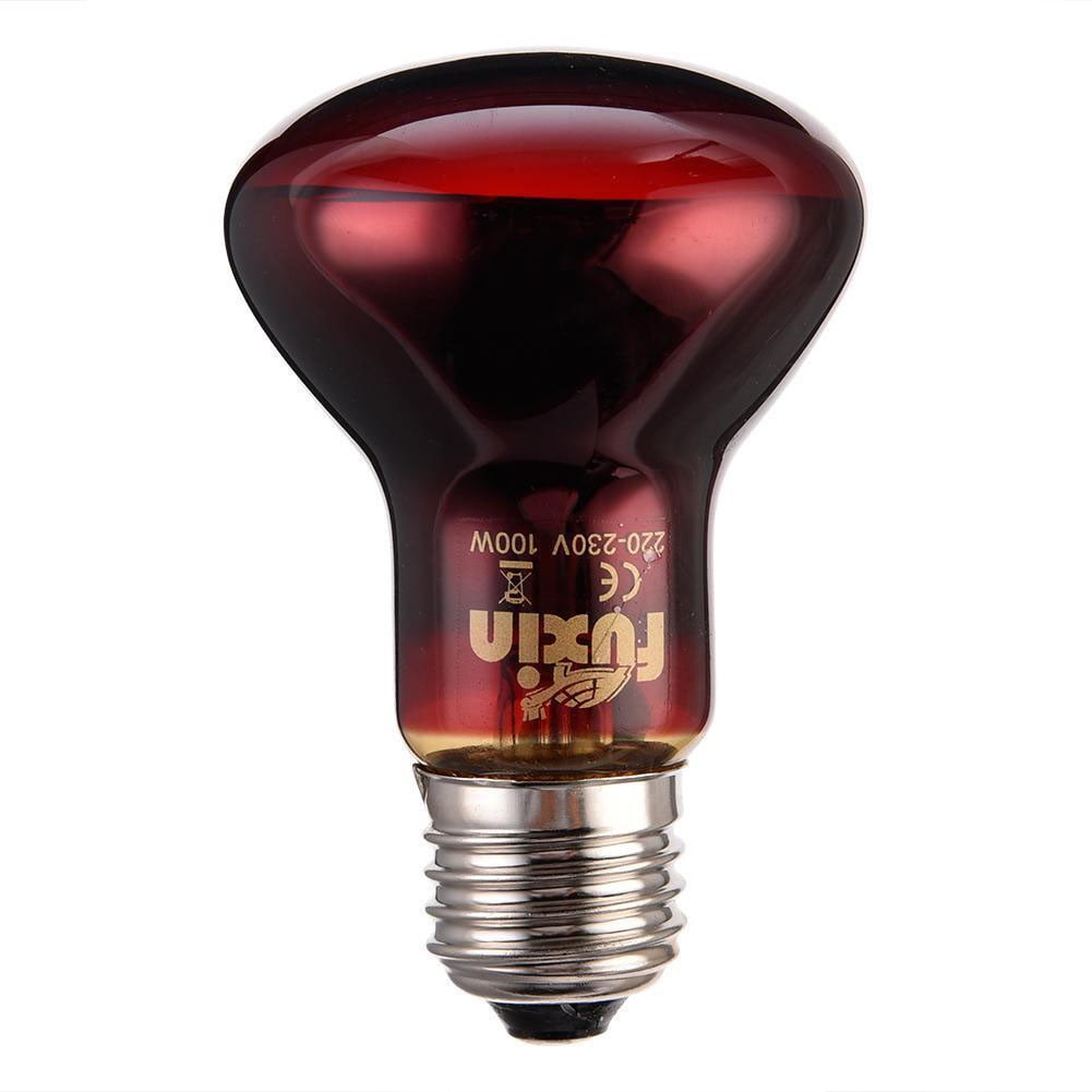 LED Red Reptile Night Light UVA Infrared Heat Lamp Bulb for Snake