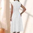 thumbnail image 3 of Women Fashion Solid Sleeveless Casual Elegant Long Sexy Comfortable Dress Cute Womens Dresses for Summer Short Dresses for Teens Summer Dress for Women plus Size Summer Dress Midi Dress plus Size, 3 of 8