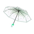 thumbnail image 2 of Lluvia Para Mujer, Portátil, Transparente, Estampado De Flores De Cerezo, Tres Paraguas De Lluvia Plegables Para Tomar Fotos Yuarrent HA043330-01, 2 of 6