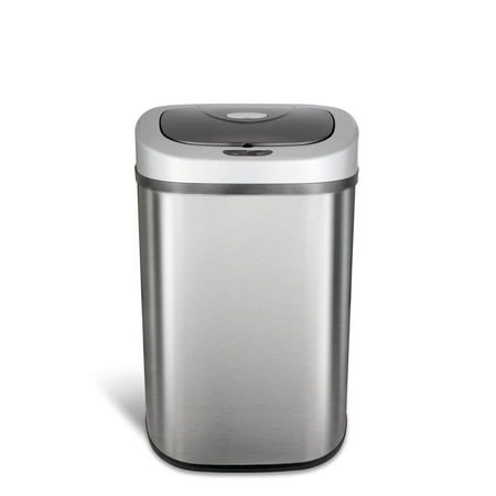 Nine Stars Motion Sensor Touchless 21.1 Gal Trash Can, Stainless Steel
