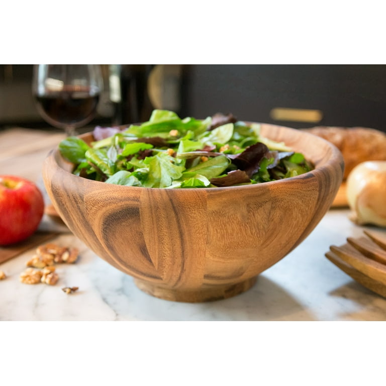 Ironwood Gourmet 28134 Extra Large Salad Bowl Acacia Wood