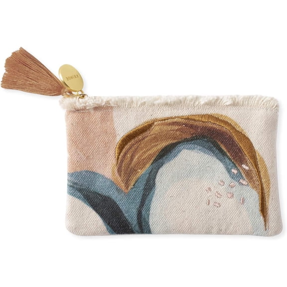 Fringe Studio Canvas Coin Pouch, Abstract, 5″ x 3.5″