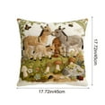 thumbnail image 3 of kkbbma 2Pcs Short Lint Pillow Cover 18 Inch 3D Effect Decorative Throw Pillowcase, Floral Printed Soft Velvet Cushion Cover For Sofa Bed Living Room Home Decor, Single Sided Or Double Sided Printing, 3 of 6