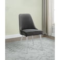 thumbnail image 2 of Cabianca Upholstered Dining Side Chair Grey (Set of 2), 2 of 11
