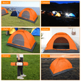 thumbnail image 7 of Hassch Camping Tent with Carrying Bag, 1 Person Waterproof Shelter for Hiking, Fishing, Orange, 7 of 7