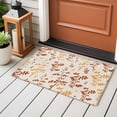 thumbnail image 4 of Orange Yellow Botanical Entryway Rug 2'x3'&nbsp; Non Slip Front Door Mats, Rustic Country Spring Floral Summer Leaf Entrance Rugs Indoor Outdoor Carpet, Floor Mats Small Area Rug for Bedroom Kitchen, 4 of 8