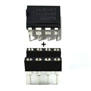 ON Semiconductor MC34063A MC34063 + Socket - Buck Boost Inverting Regulator (Pack of 5)