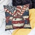 thumbnail image 2 of SHANXI Throw Pillow Covers, USA Flag Vases Decorations for Sofa Couch 22x22in, 2 of 5
