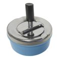 thumbnail image 6 of 2-Pack Windproof Metal Round Retro Spinning Ashtrays, Blue Solid by Dependable Industries, 6 of 6