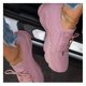 thumbnail image 1 of Women's Lace-up Sports Shoes Mesh Thick-soled Running Shoes Breathable Non-slip Sneakers-26Pink35, 1 of 5