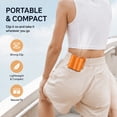 thumbnail image 7 of HonestMatter Portable Fan for Car, Clip On Rechargeable Fan with LED Display and 16°C Cooling, 360° Adjustable Clip Fan for Office Bedroom Travel, Orange, 7 of 7