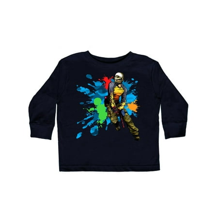

Inktastic Paintball Splatter Gift Toddler Boy Girl Long Sleeve T-Shirt