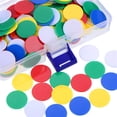 thumbnail image 4 of Marcadores de conteo, 100 piezas, 19 mm, transparentes, 4 fichas transparentes, durabilidad probada en el tiempo, 4 of 7