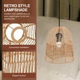thumbnail image 3 of Small Lampshade E27 Base Indoor Light Cover Paper Weaving Ceiling Light Shade, 3 of 8