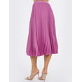 thumbnail image 2 of Falda midi plisada satinada AMAD Casual para mujer Talla M, 2 of 5