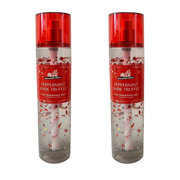 Bath & Body Works Peppermint Bark Truffle Mist 8 fl oz 2 Pack