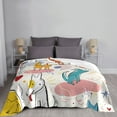 thumbnail image 6 of XMXT Flannel Throw Blanket for Couch, Dog Creative Illustration Bed Sofa Decor Blankets for Home Bedroom, 60 x 50 inches, 6 of 9