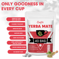 thumbnail image 4 of Yerba Mate Tea Bag, 40 Teabags - Natural Organic Yerba Mate Tea - Rich in Chlorophyll, Antioxidants and Vitamins, Alternative to Tea and Coffee, 4 of 8
