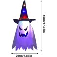 thumbnail image 3 of Halloween Decoration Witch Hats String Lights Ghost Hanging Lamp Hanging Lighted, 3 of 5
