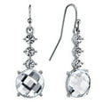 thumbnail image 2 of 1928 Jewelry Crystal Round Faceted Drop Earrings, 2 of 3