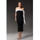 thumbnail image 2 of Vestido Bellabarnetten Ophelia sin mangas a media pierna con hombros descubiertos, 2 of 6