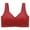 Hot Pink, variant on Annhoo Seamless Bras for Women Plus Size Full Coverage Gathered Bras Comfortable Wireless Bralettes with Supportive