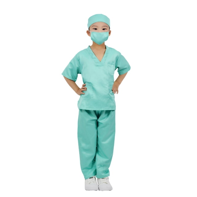 Ropa de médico para niños, ropa de enfermera, ropa de bata blanca para cirugía, ropa de laboratorio para jardín de infantes, ropa de juego profesional