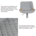 thumbnail image 6 of Kidol & Shellder Bar Stools Set of 2 Swivel Adjustable Leather Chair with Back, Gray, 6 of 11