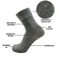 thumbnail image 2 of Premium Thin Crew Socks, Mens 6 Pairs Bamboo Stretchy Comfort Blend Bulk Pack (Assorted), 2 of 5