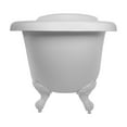 thumbnail image 2 of Bristol 62 Inch Acrylic Slipper Clawfoot Tub - No Faucet Drillings - Imperial Ball & Claw Feet, 2 of 2