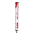 thumbnail image 1 of SuperStroke Zenergy Pistol 1.0 Golf Putter Grip with No Taper Enhanced SPYNE Technology, New Multi-Zone Texturing and Tech-Port, White/Red, 1 of 2