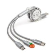 thumbnail image 1 of Cable de datos telescópico de uno a tres para línea de carga de teléfono móvil tres en uno Apple Android TYPEC, 1 of 6