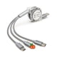 thumbnail image 1 of Cable de datos telescópico de uno a tres para línea de carga de teléfono móvil tres en uno Apple Android TYPEC, 1 of 6