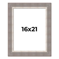16x21 Frame Grey Real Wood Picture Frame Width 2.75 Inches | Interior Frame Depth 0.5 Inches |