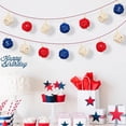 thumbnail image 4 of 18 Pcs Decorative Wicker Rattan Balls, Red White and Blue Woven Orbs for 4th of July Independence Day, Memorial Day, Patriotic Party Table Decor, Bowl Fillers, Vase Filler, DIY Craft Projects, 4 of 7