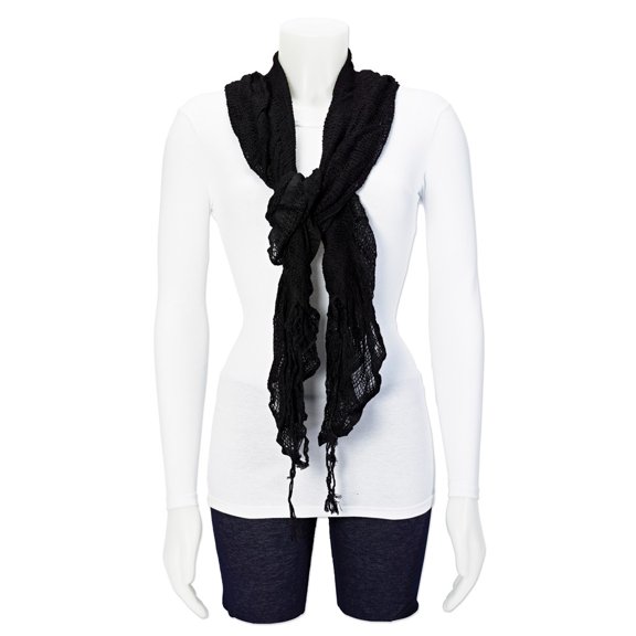 FB Jewels Black Fashion Scarf