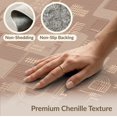 thumbnail image 6 of ODIKA 4'x6' Beige Geometric Abstract Design Washable Area Rug Modern Patchwork Style with Accents for Dorm Room, Small Living Stain Resistant Low Profile, Easy Care, 6 of 7