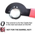 thumbnail image 2 of Llave para tuercas para tubos de calefacción de suelo de nogal y coches con mango antideslizante JM, 2 of 5