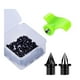 thumbnail image 2 of 50x Clavos para zapatas de pista Clavos de pista fáciles de instalar Clavos de repuesto resistentes con llave para correr distancias cortas al aire Negro, 2 of 8