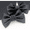 Black, variant on 1 Pair Colorful Bow Shoe Clips - Removable Elegant Buckles for Shoes, Weddings, Parties, Bags, Clothing & Hair Accessories