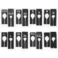 thumbnail image 2 of NAHANCO QSDBWKIT4, Black Rectangular Clothing Size Dividers with White Print for XXS-XXL, 1Blank, Kit of 40 (7 Sizes and 1 Blank, 5 of Each), 2 of 2