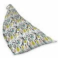 thumbnail image 2 of Spring Lounger Chair Bag, Abstract Botanical Pattern with Bird Silhouettes and Colorful Plants, High Capacity Storage with Handle Container, Lounger Size, Charcoal Grey Multicolor, by Ambesonne, 2 of 5
