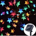 thumbnail image 1 of Outdoor Solar Star String Lights 30ft 50LED Multicolor Star Twinkle Lights Solar Powered Garden Decor Lights Playhouse Lawn Patio Landscape Decor Lights for Christams Spring Summer Party, 1 of 5