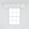 thumbnail image 2 of Ambesonne 1990s Valance Pack of 2, Cartoon Doodle Style Pattern, 54"X12", Multicolor, 2 of 4