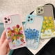 thumbnail image 4 of Retro Oil Painting Flower Phone Case For iPhone 11 12 Pro Max 15 Pro Max 13 12 Mini X XR XS SE 2020 8 7 Plus 14 Plus Covers, 4 of 5