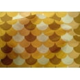 thumbnail image 4 of oneOone Cotton Silk Dark Mustard Fabric Scales Geometric Fabric For Sewing Printed Craft Fabric By The Yard 42 Inch Wide, 4 of 4