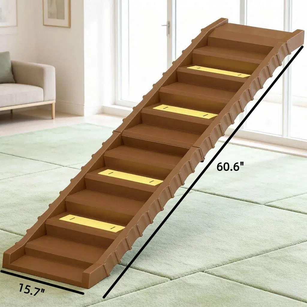 Foldable Dog Stairs Ramp for Car Truck SUV, for Large Medium Small Dogs