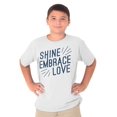 thumbnail image 2 of Autism Awareness Youth T-Shirt Tees Tshirt For Kids Shine Embrace Love Support | Blue Puzzle, 2 of 2