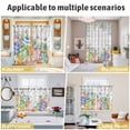 thumbnail image 5 of Easter Eggs Kitchen Curtains Window Panels, Spring Flowers Eucalyptus Leaves Wooden Grain Insulated Window Treatment Curtain, Grommet Curtains for Bedroom/Living Room/Bathroom, 2 Piece 52"Wx45"L, 5 of 8