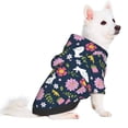 thumbnail image 2 of Fotbe Floral Rabbit Sudadera con Estampado para Perros Pequeños – Suéter con Capucha para Mascotas, Tela Suave de Forro Polar con Bolsillo-X-Large, 2 of 7